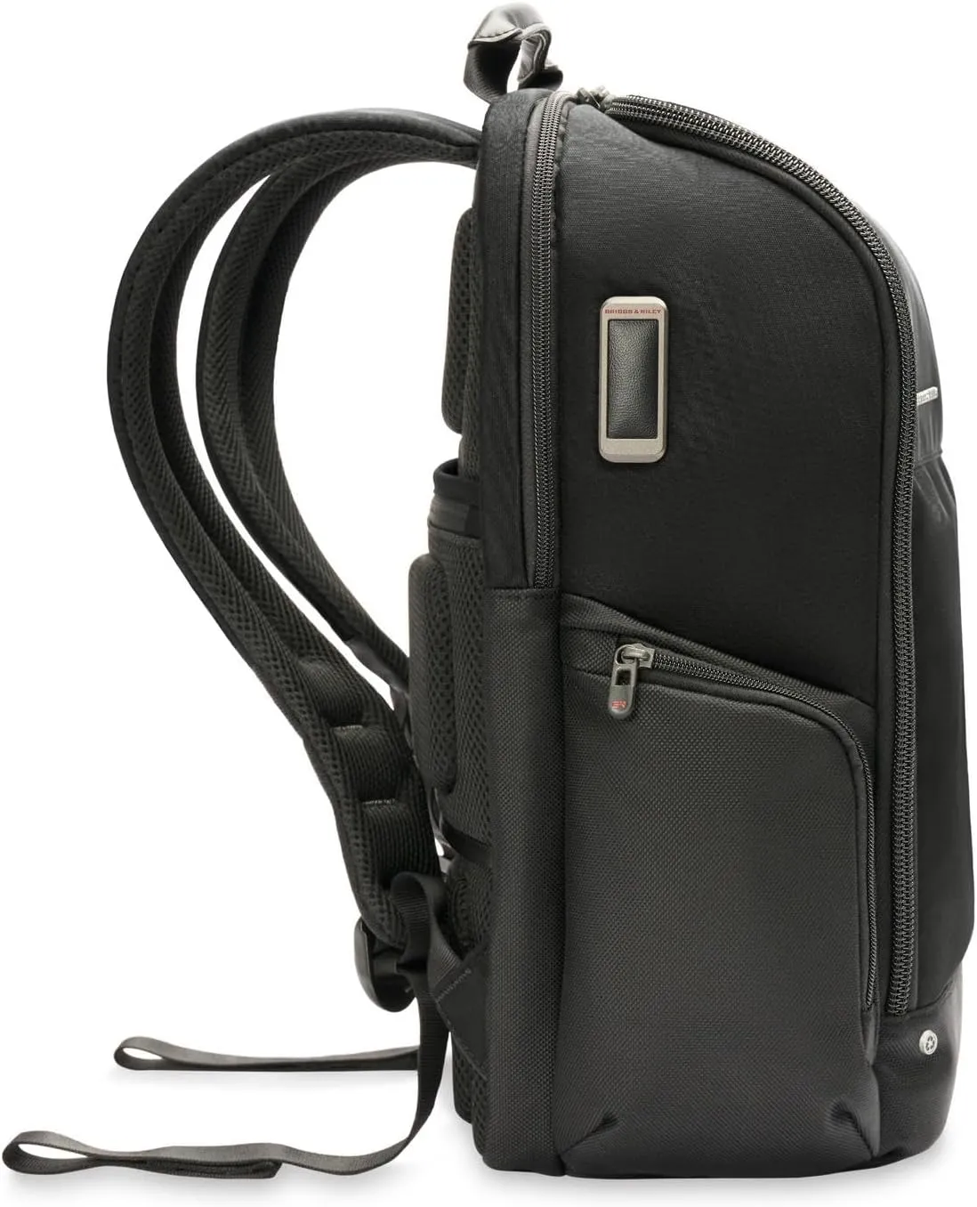 Briggs & Riley Medium Widemouth Backpack - Carry On Travel Backpack for Women & Men, Personal Item Bag, Self-Repairing Zippers, Padded Straps, Fits up to 15.6" Laptop - HTA Collection, Black