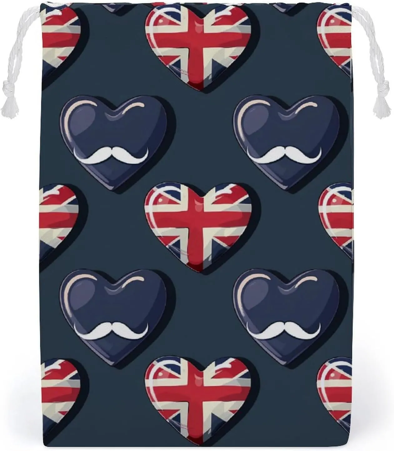British Flag UK Flag Union Jack Drawstring Bag Portable Storage Bags Small Pouch for Sports Travel 20 * 25cm