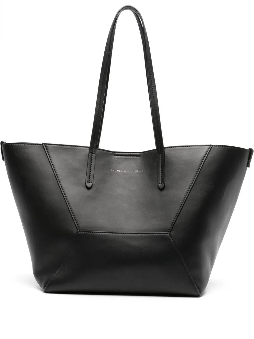 BRUNELLO CUCINELLI Smooth Grain Leather Tote Handbag