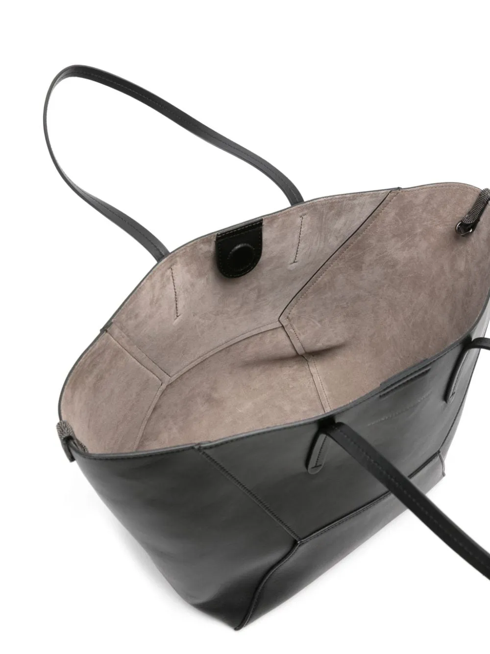 BRUNELLO CUCINELLI Smooth Grain Leather Tote Handbag
