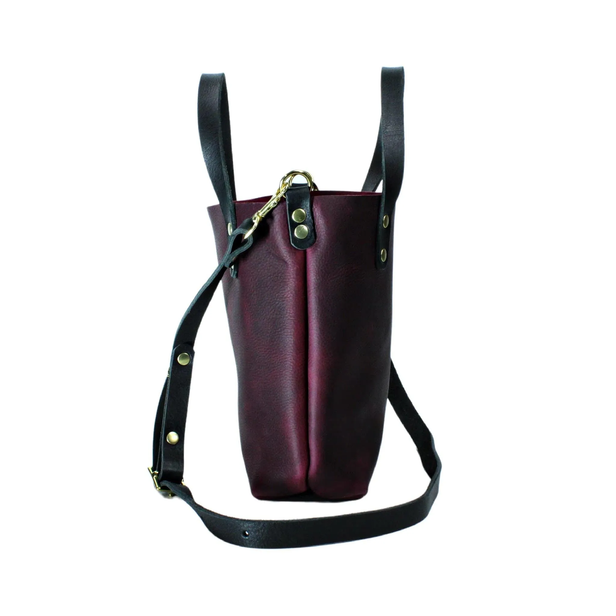 Burgundy Leather Crossbody
