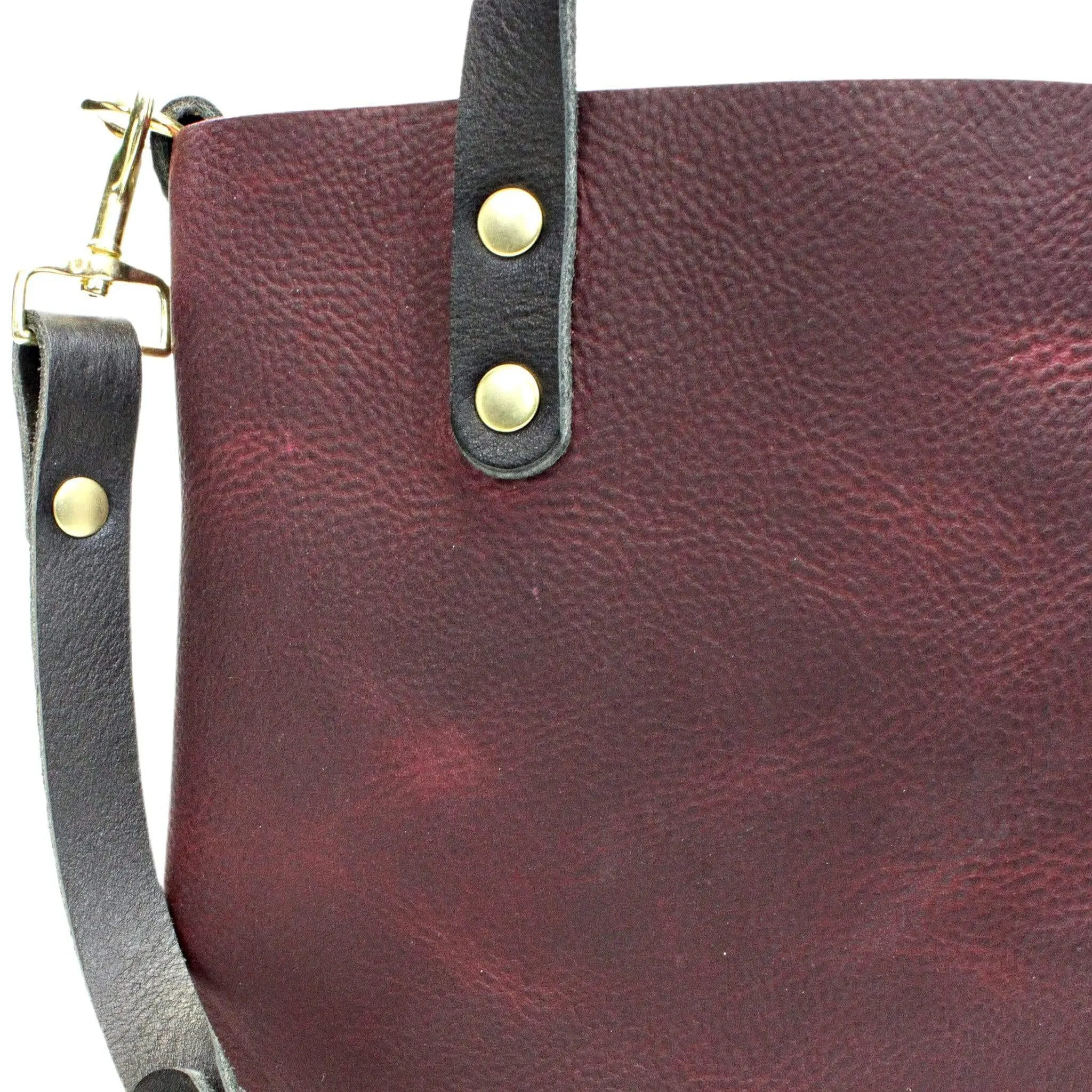 Burgundy Leather Crossbody