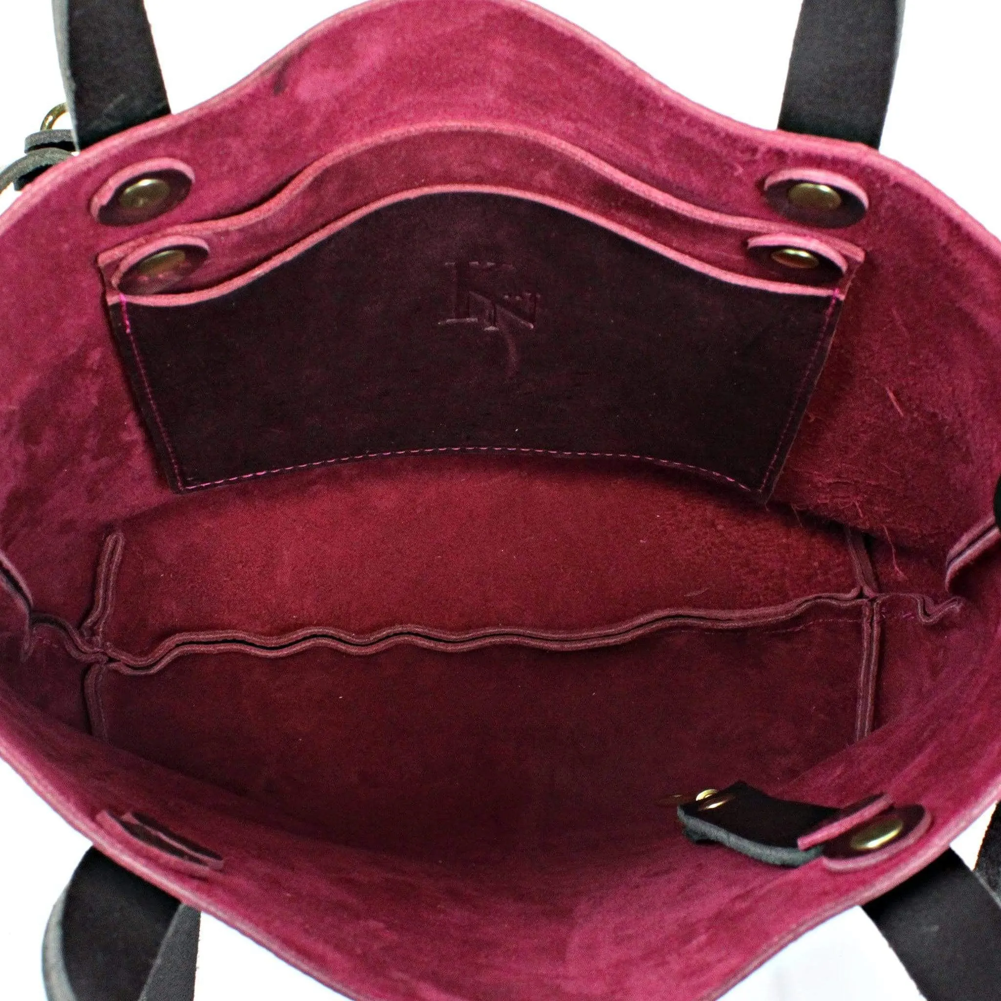 Burgundy Leather Crossbody