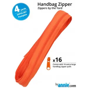 By Annie Zipper 4yd (16 Pulls) Pumpkin