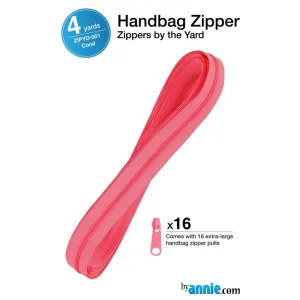 By Annie Zipper - 4yd with 16 Pulls - Coral