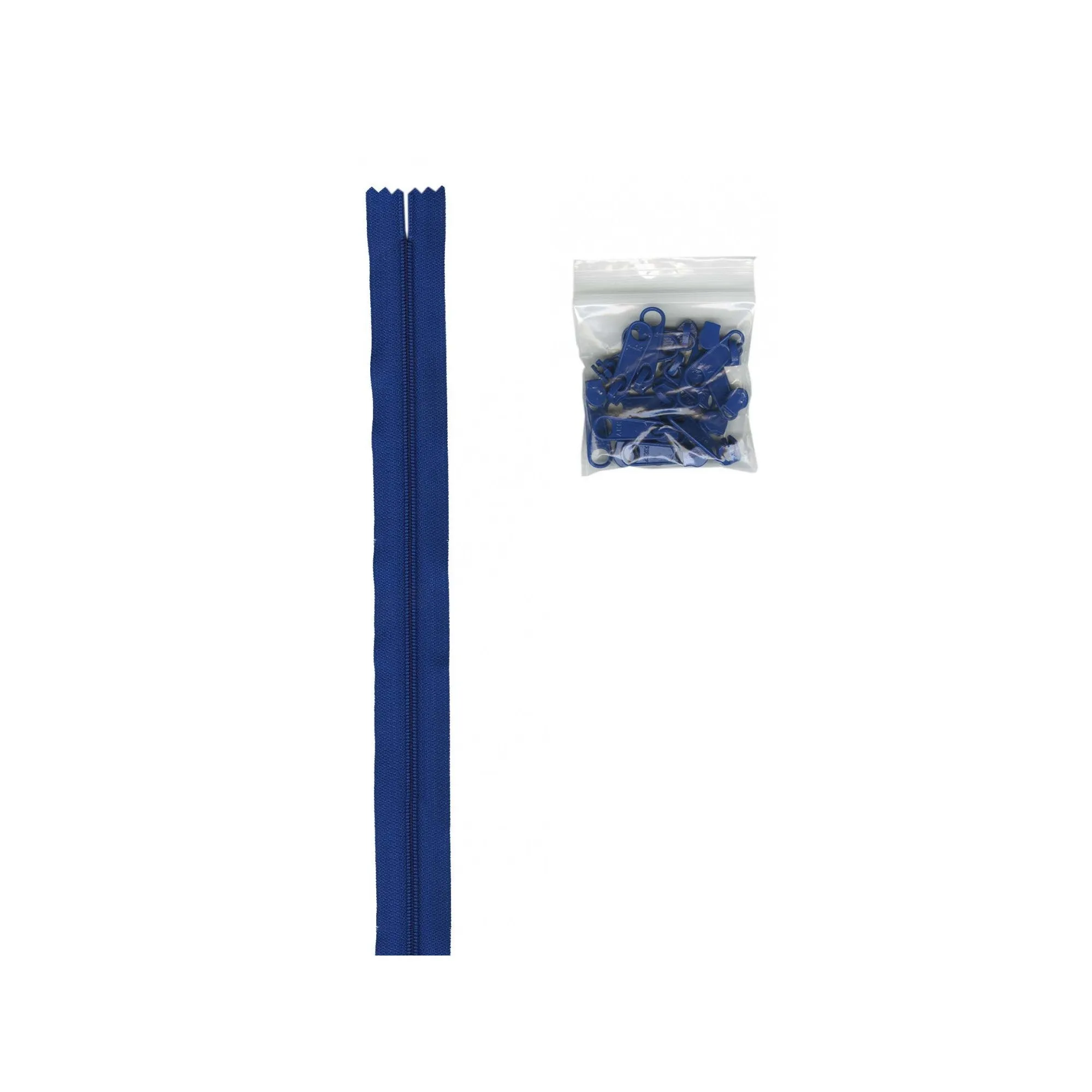 ByAnnie: Zipper by the Yard - 4 yards 16mm   16 Extra Large Coordinated Pulls