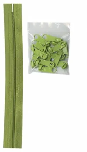 ByAnnie Zippers By The Yard 4 Yds Apple Green zipyd-200