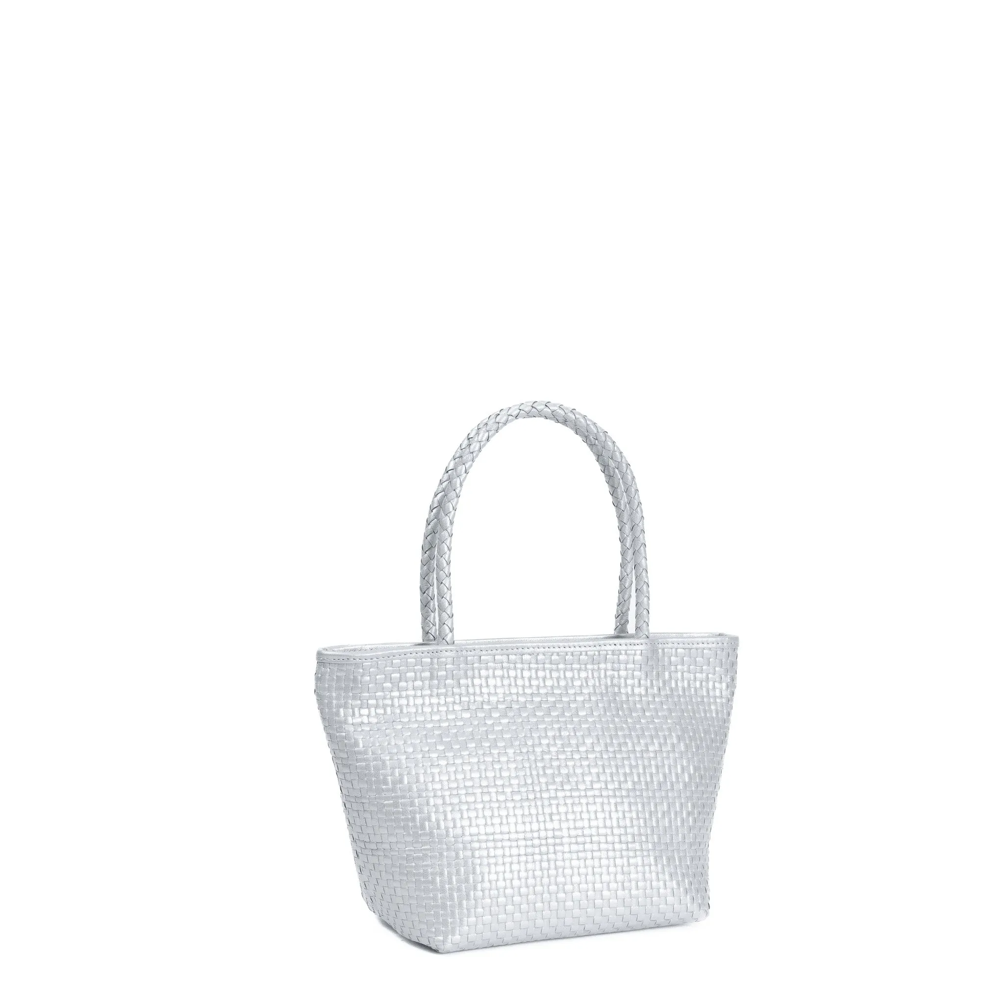 CA 1564 - MINI TOTE BAG - METALLIC SILVER