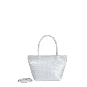 CA 1564 - MINI TOTE BAG - METALLIC SILVER