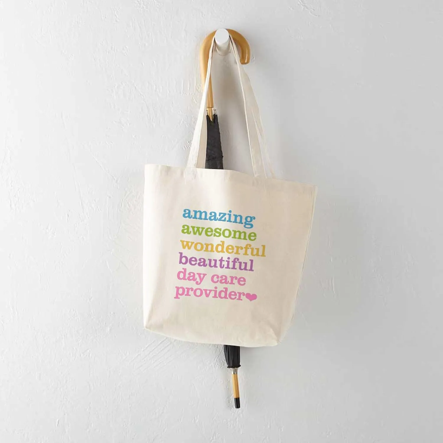 CafePress Day Care Provider Tote Bag Reusable Natural Beige Canvas Shopping Bag