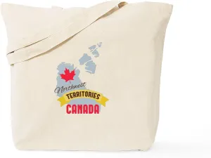 CafePress Northwest Territories Canada Tote Bag Reusable Natural Beige Canvas Shopping Bag