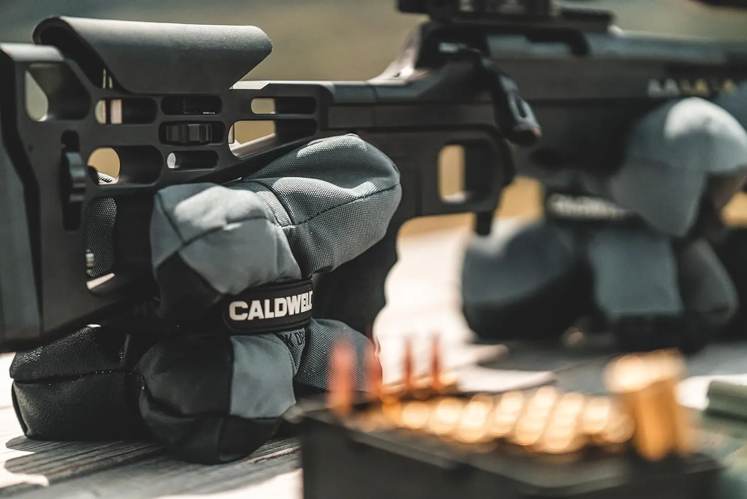 Caldwell Tack Driver X Bags with Rubberized Base, Non-Absorbent Filling and Adjustable Strap for Hunting, Sighting in Firearms, and Target Shooting