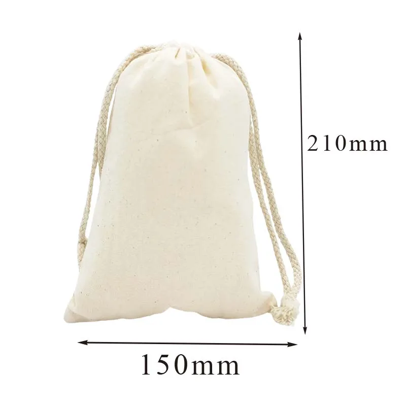 Calico Drawstring Bags 7 Sizes