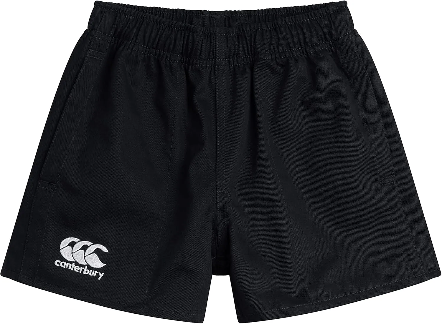 Canterbury Professional Cotton Junior Rugby Shorts, Black, Age 12