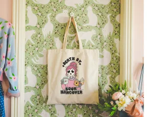 Canvas bookish tote bag - aesthetic book themed gift bag