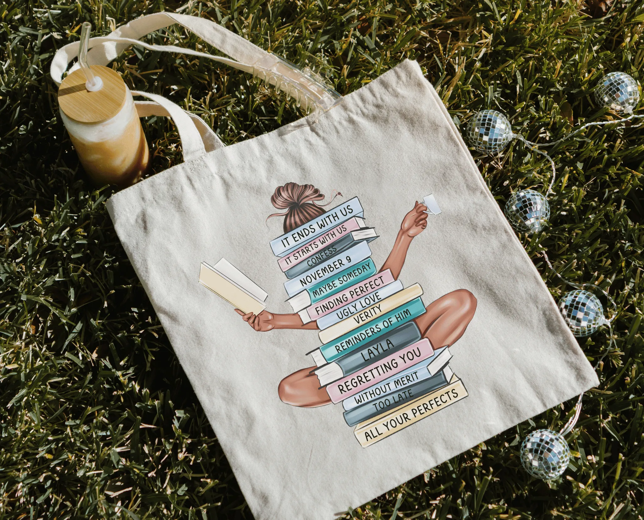 Canvas bookish tote bag - colleen hoover merch - coho gift