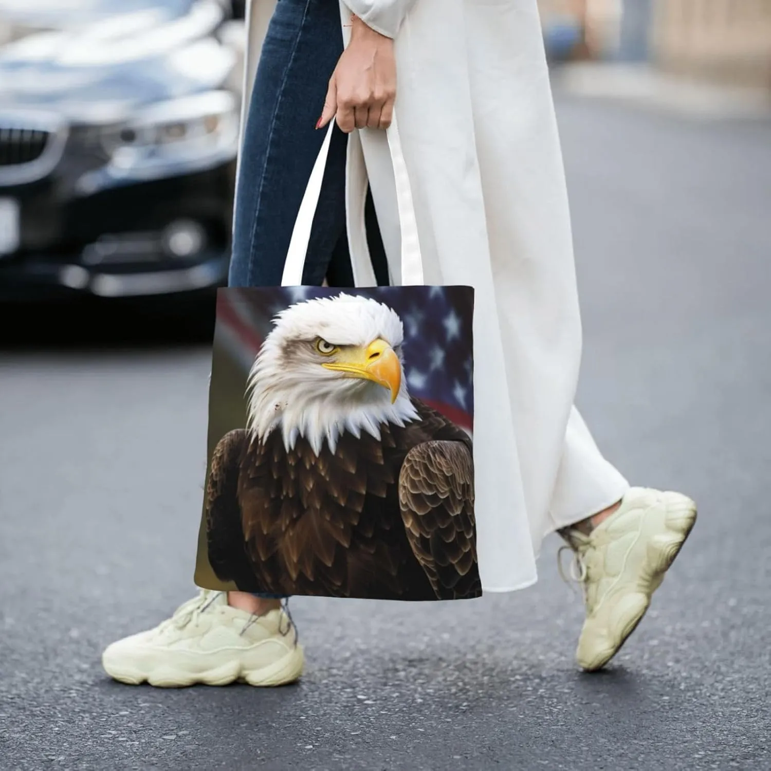 Canvas Tote Bag For Women Reusable Shopping Bag Casual Arch In Mallorca Spain Shoulder Bag Handbag For Travel