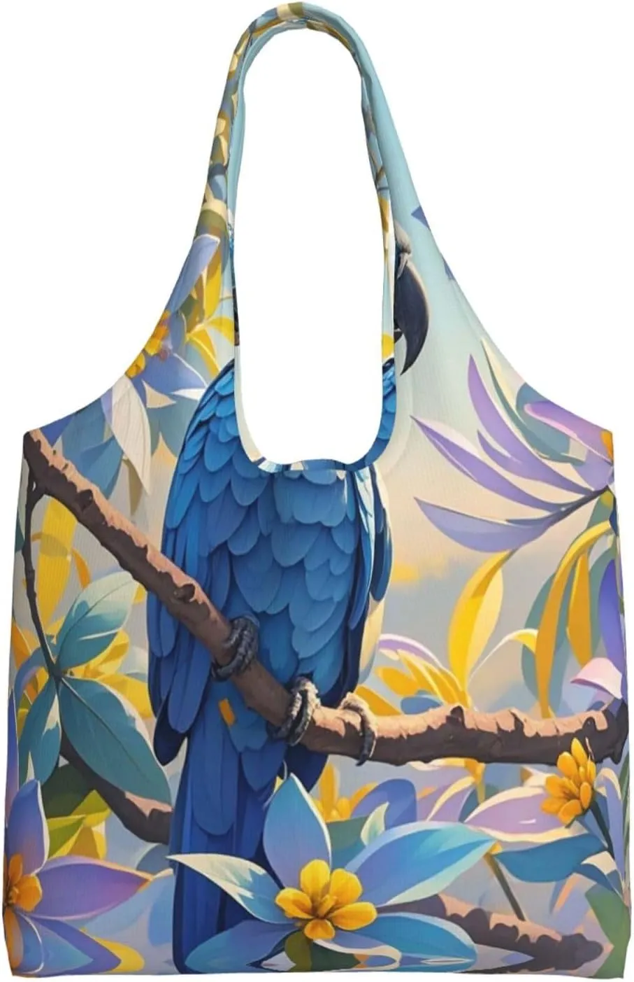 Canvas Tote Bag Lightweight Reusable Grocery Shopping Bag Brook Trout Fly Fishing Handbag for Women Men