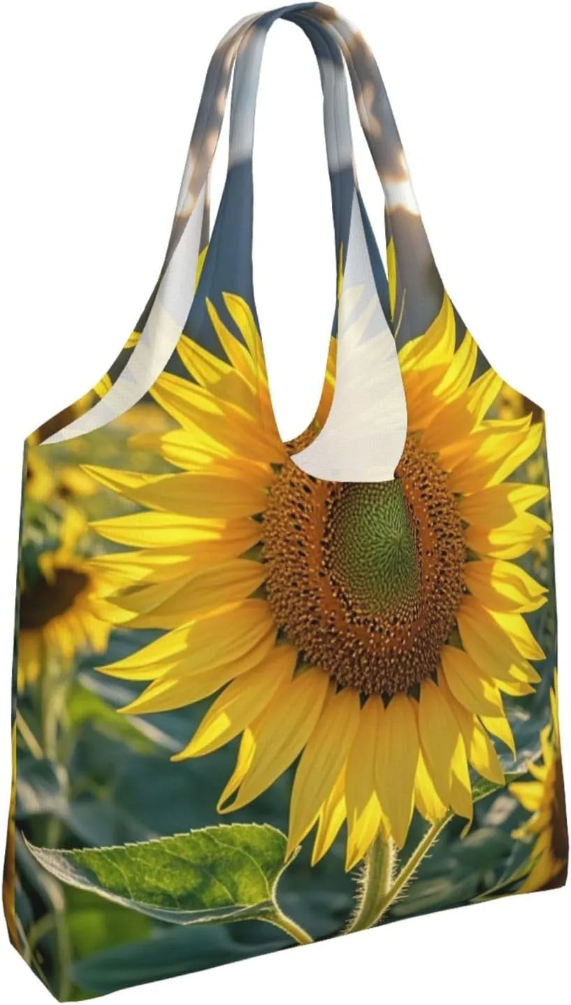 Canvas Tote Bag Lightweight Reusable Grocery Shopping Bag Tractor farm Handbag for Women Men