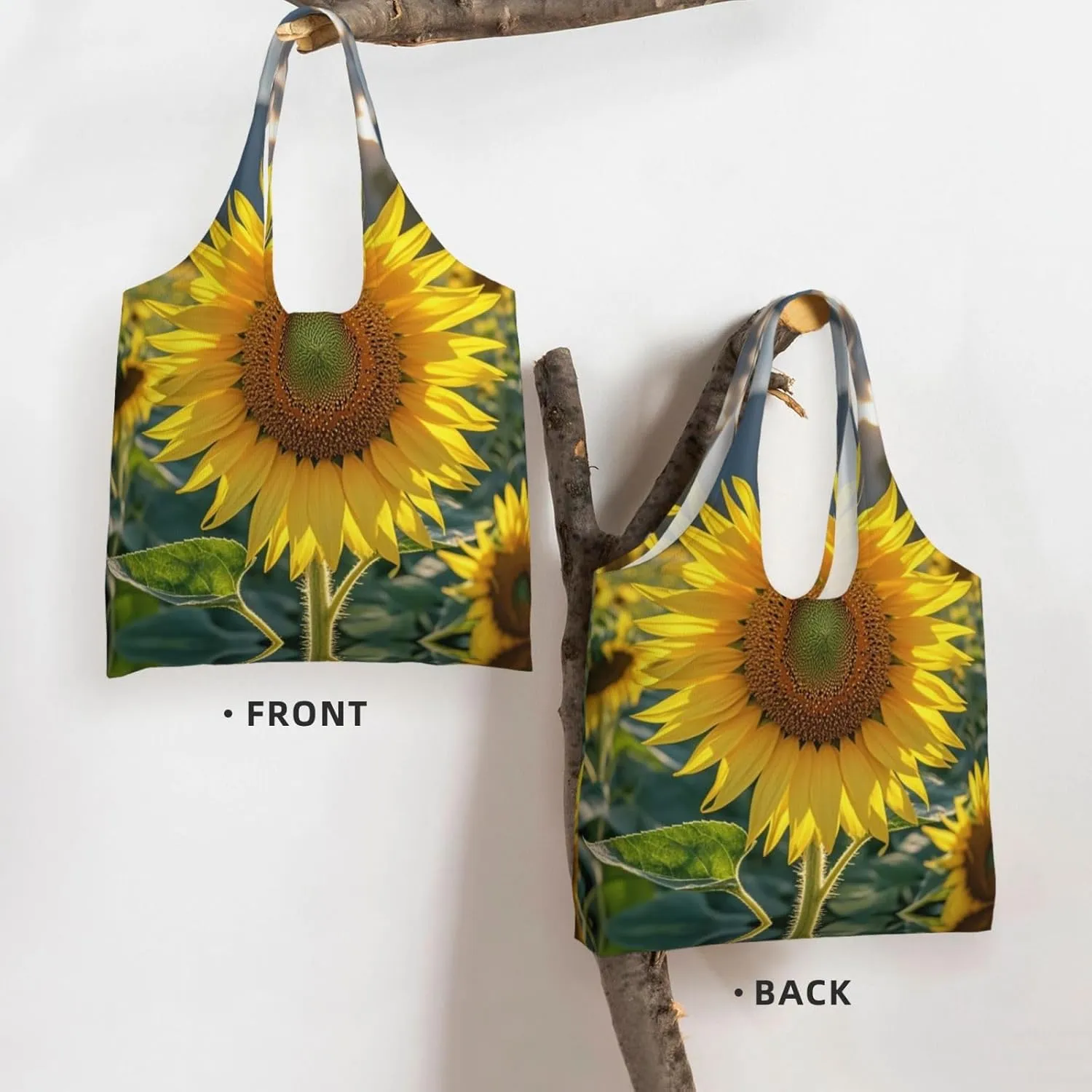 Canvas Tote Bag Lightweight Reusable Grocery Shopping Bag Tractor farm Handbag for Women Men