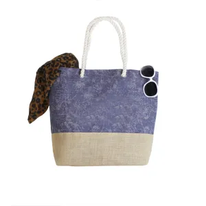 CANVAS W/ JUTE TOTE