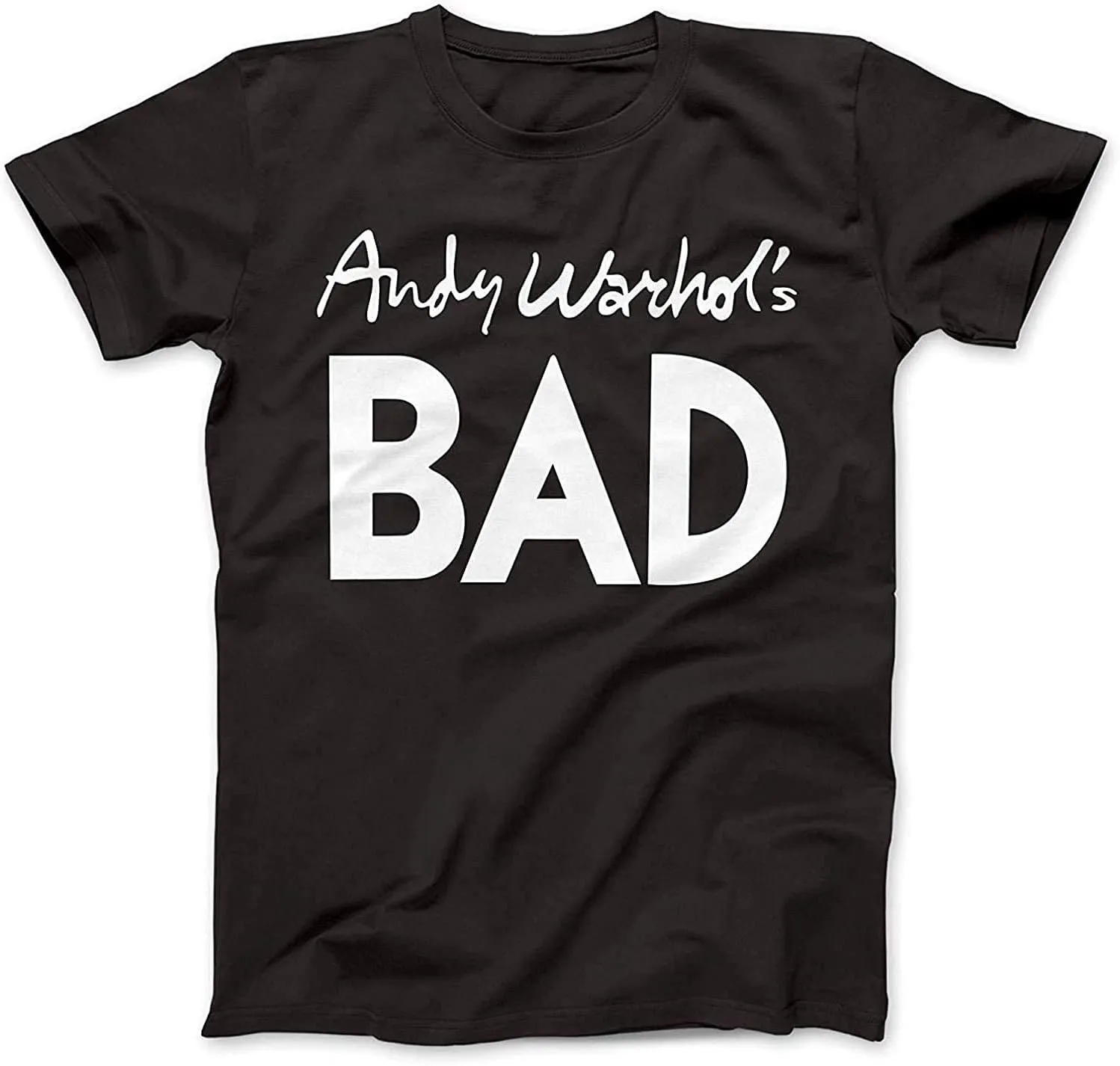 Casual Men Tshirt Bad Andy Warhol's Tshirts Short Sleeve Cotton Top Tee