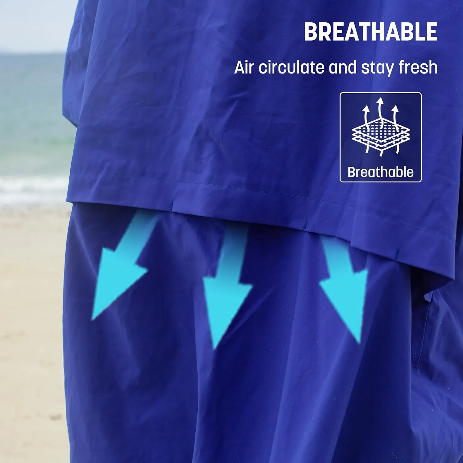 Catalonia Swim Parka for Men Women, Oversized Waterproof Surf Coat, Warm Sherpa Lined Swimmer Jacket