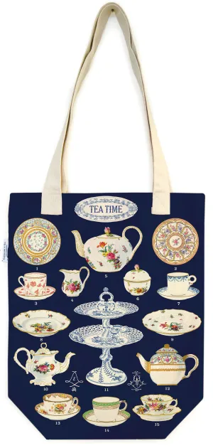Cavallini & Co. Tea Time Cotton Tote Bag
