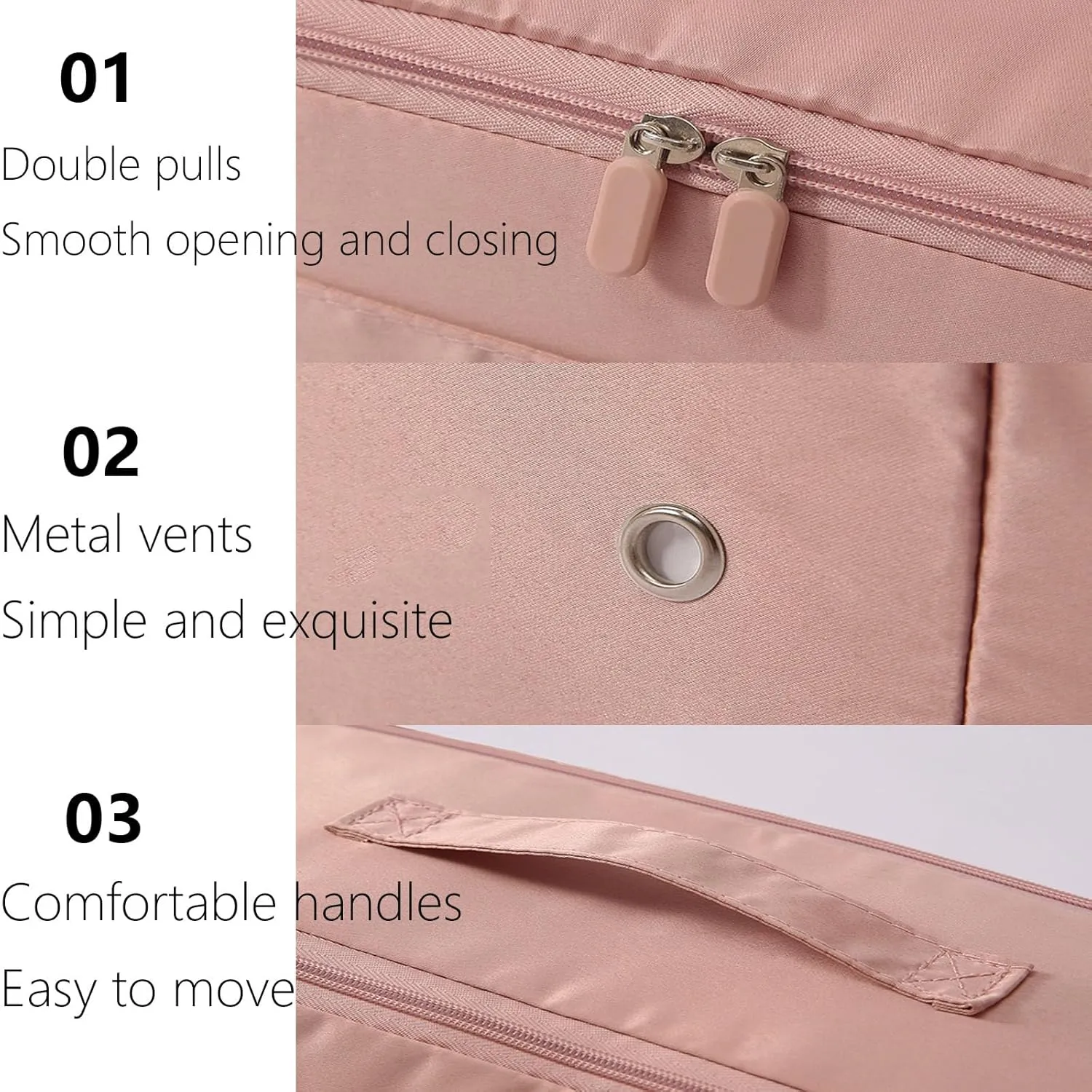 Cavanbrien, Cavanbrien Compression Bags, Ultra Space Saving Self Compression Organizer, 2025 New Cavanbrien Storage Tote for Comforters, Premium Comforter Compression Packaging Cube (2PC-Pink)