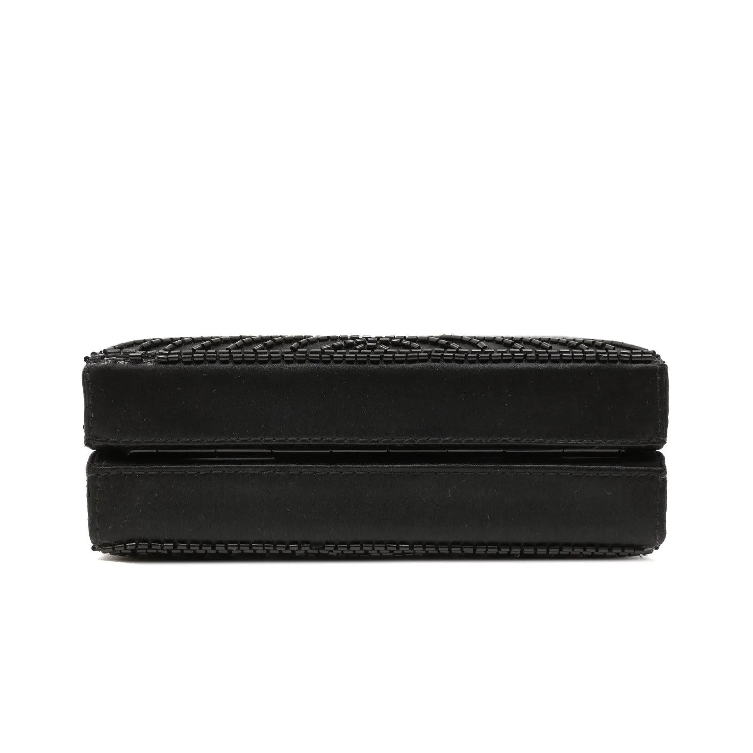 Chanel Black Vintage Beaded Mini Box Evening Bag