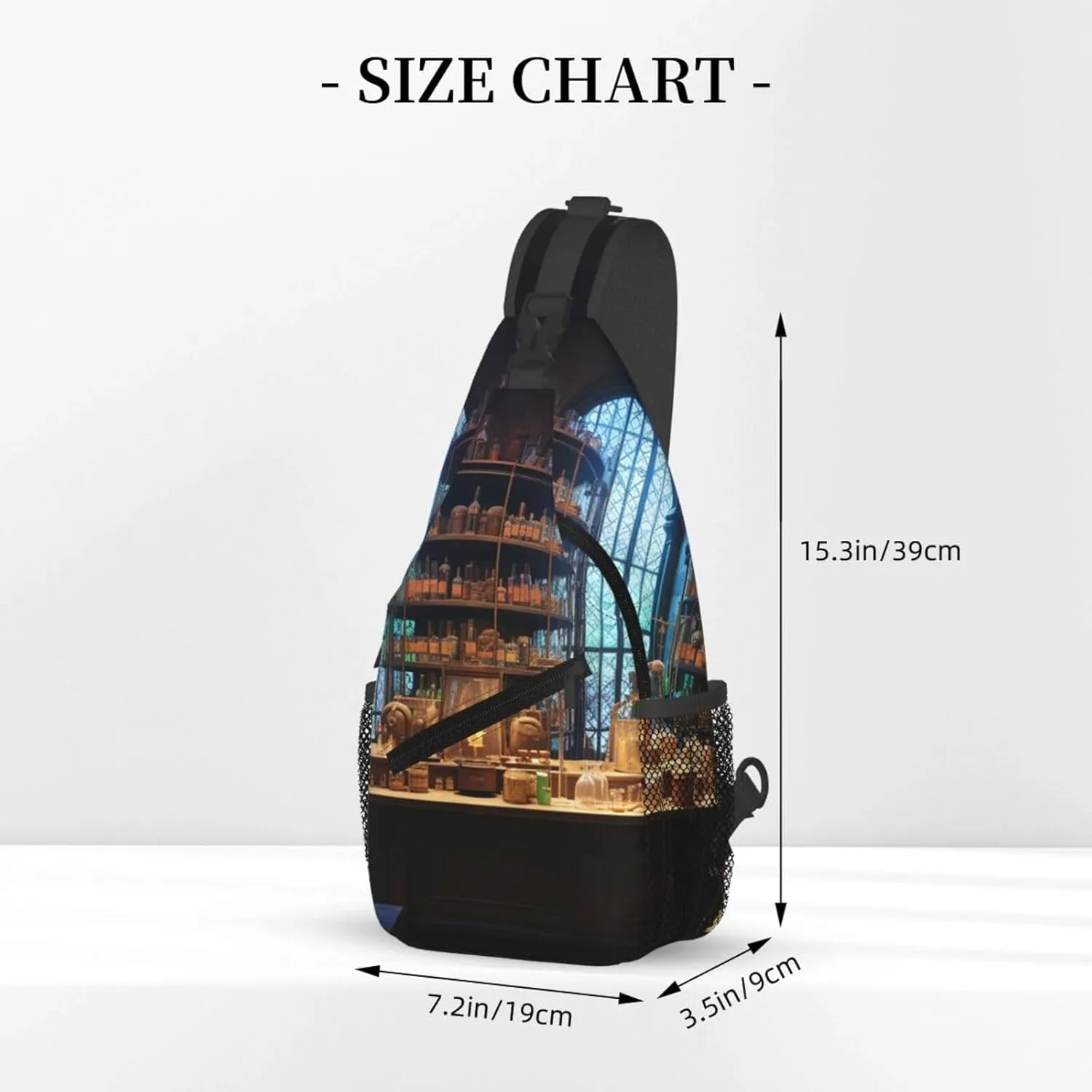 Chemistry Laboratory Sling Bag Backpack For Men Cross Chest Bag Crossbody Shoulder Bag Travel Hiking Daypack