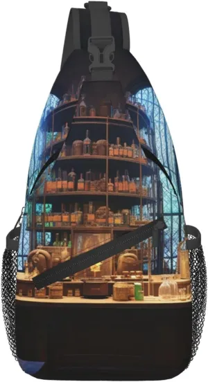 Chemistry Laboratory Sling Bag Backpack For Men Cross Chest Bag Crossbody Shoulder Bag Travel Hiking Daypack