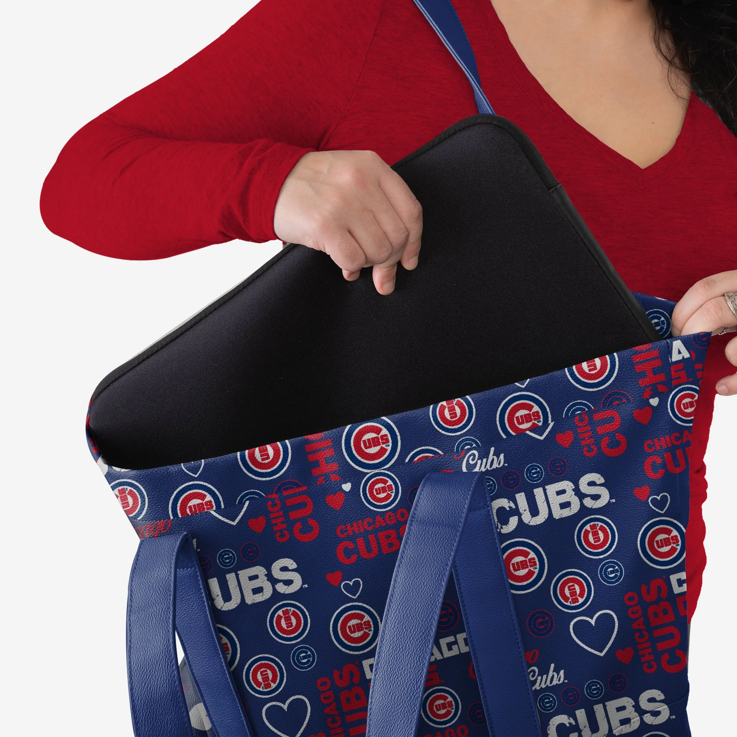 Chicago Cubs Logo Love Tote Bag