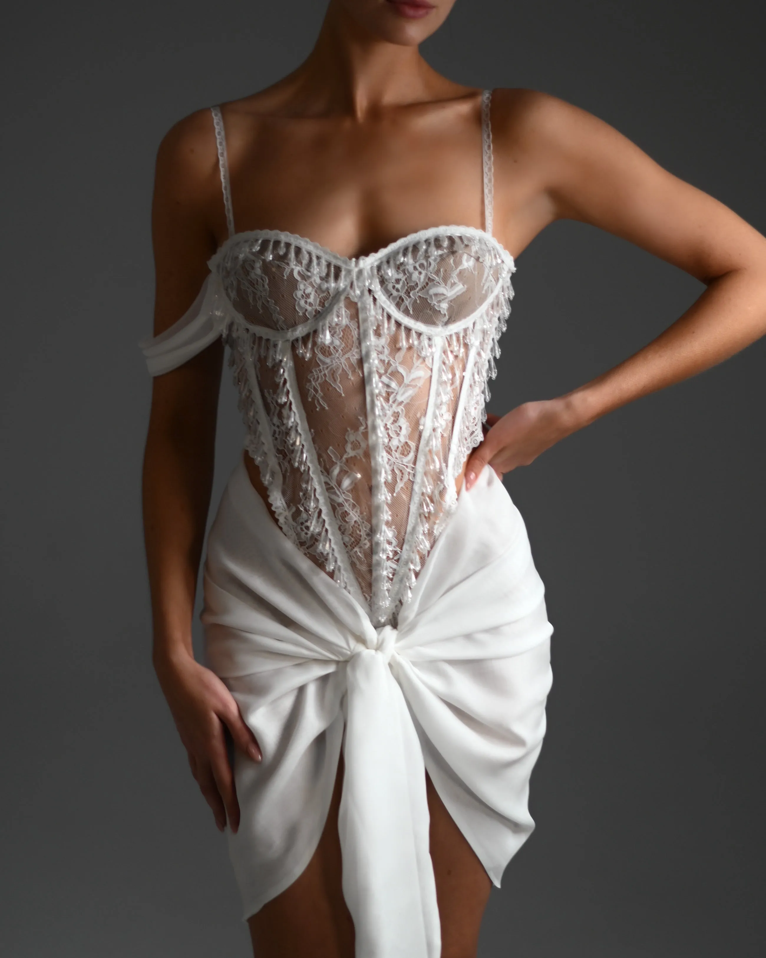 Cici Cami Dress in White (Ready To Ship)