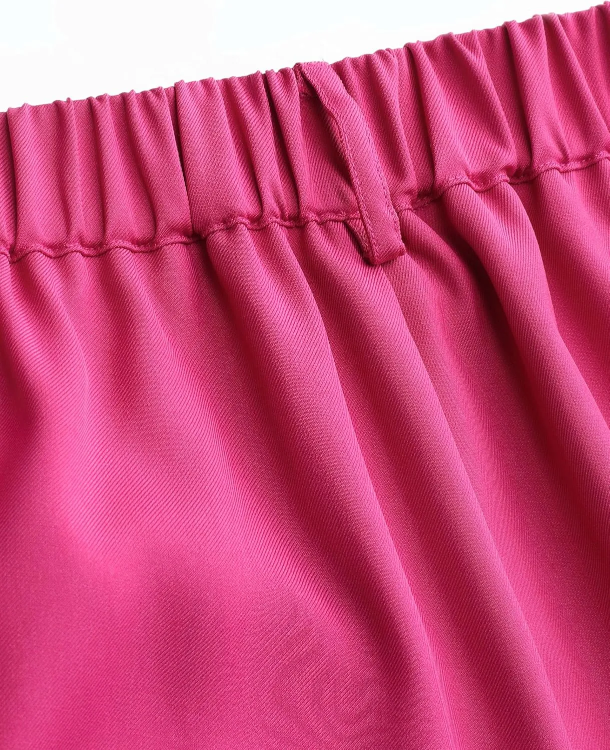 CIDER Mid Waist Pleated Pocket Wide Leg Pants Curve & Plus