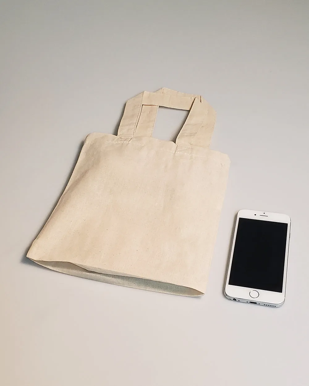 Closeout 8 in MINI Cotton Tote Bag - TB108