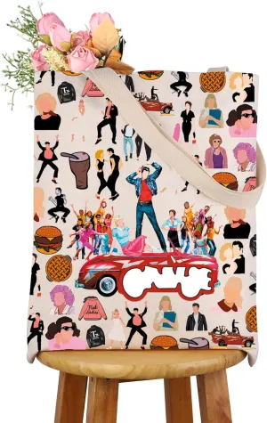 CMNIM Gr-ase Musical Gifts Grese Movie Character Tote Bag R- High Inspired Shoulder Theater Gifts for D&S Fan