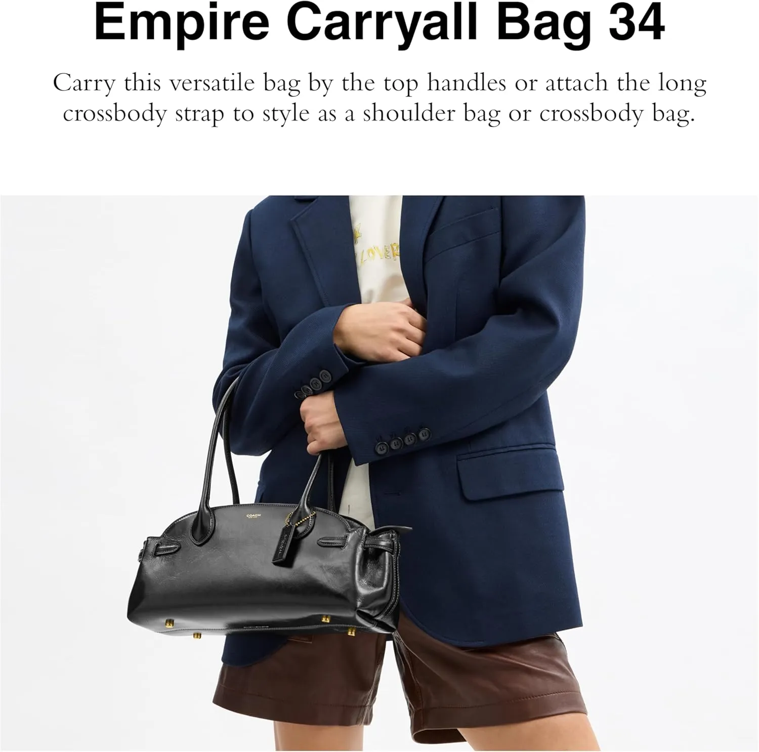 Coach Glazed Leather Empire Carryall 34