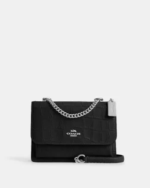 Coach Klare Crossbody Bag Novelty Leather-Silver-Black