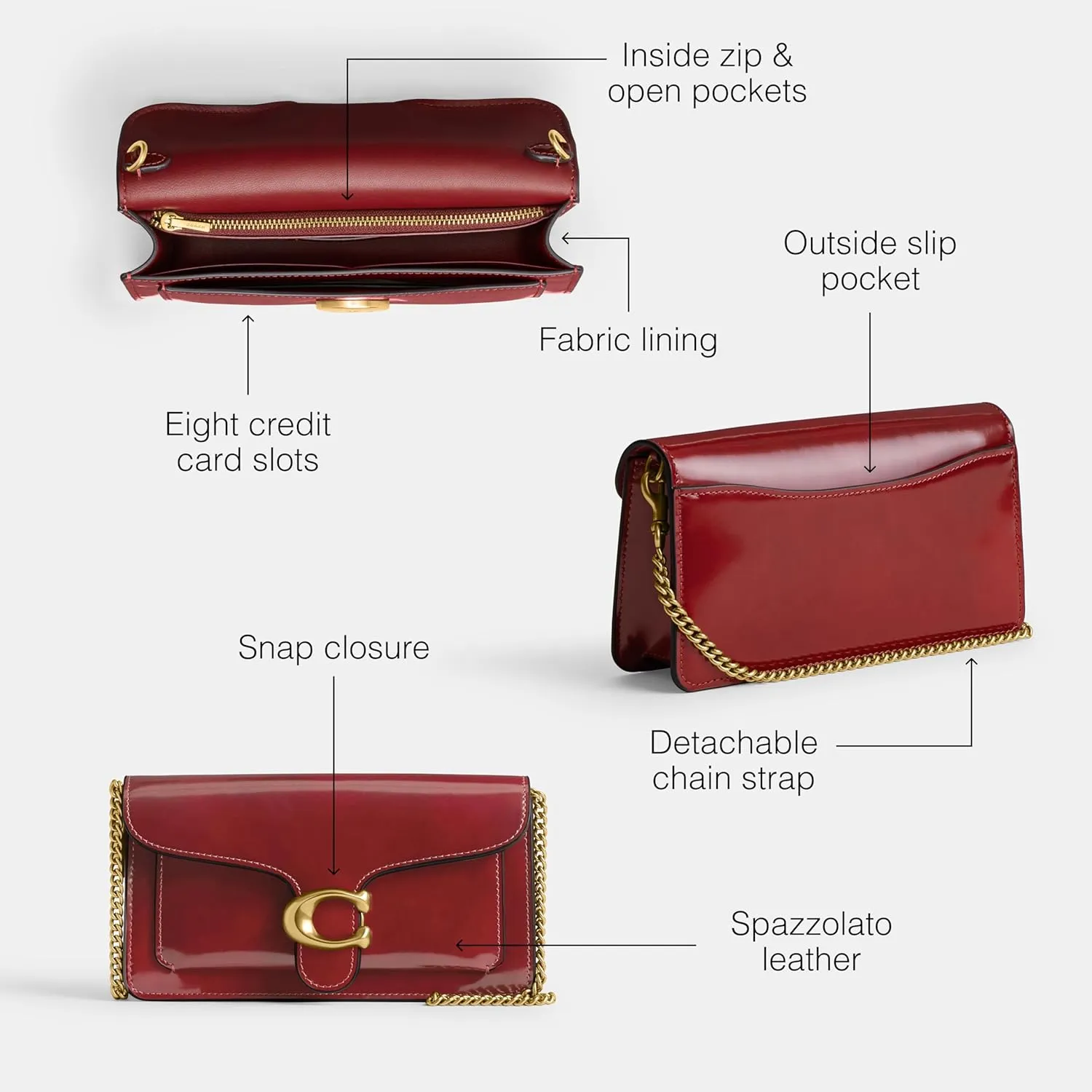 Coach Tabby Chain Clutch