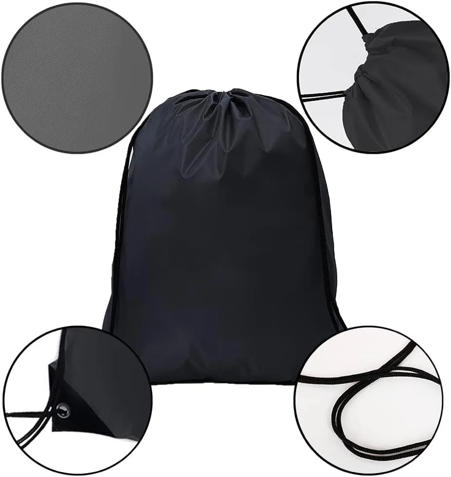 CODOBON 20 Pcs Drawstring Bags, Bulk Draw String Backpack, Cinch Polyester Bag for Gym Sport, 10 Colors