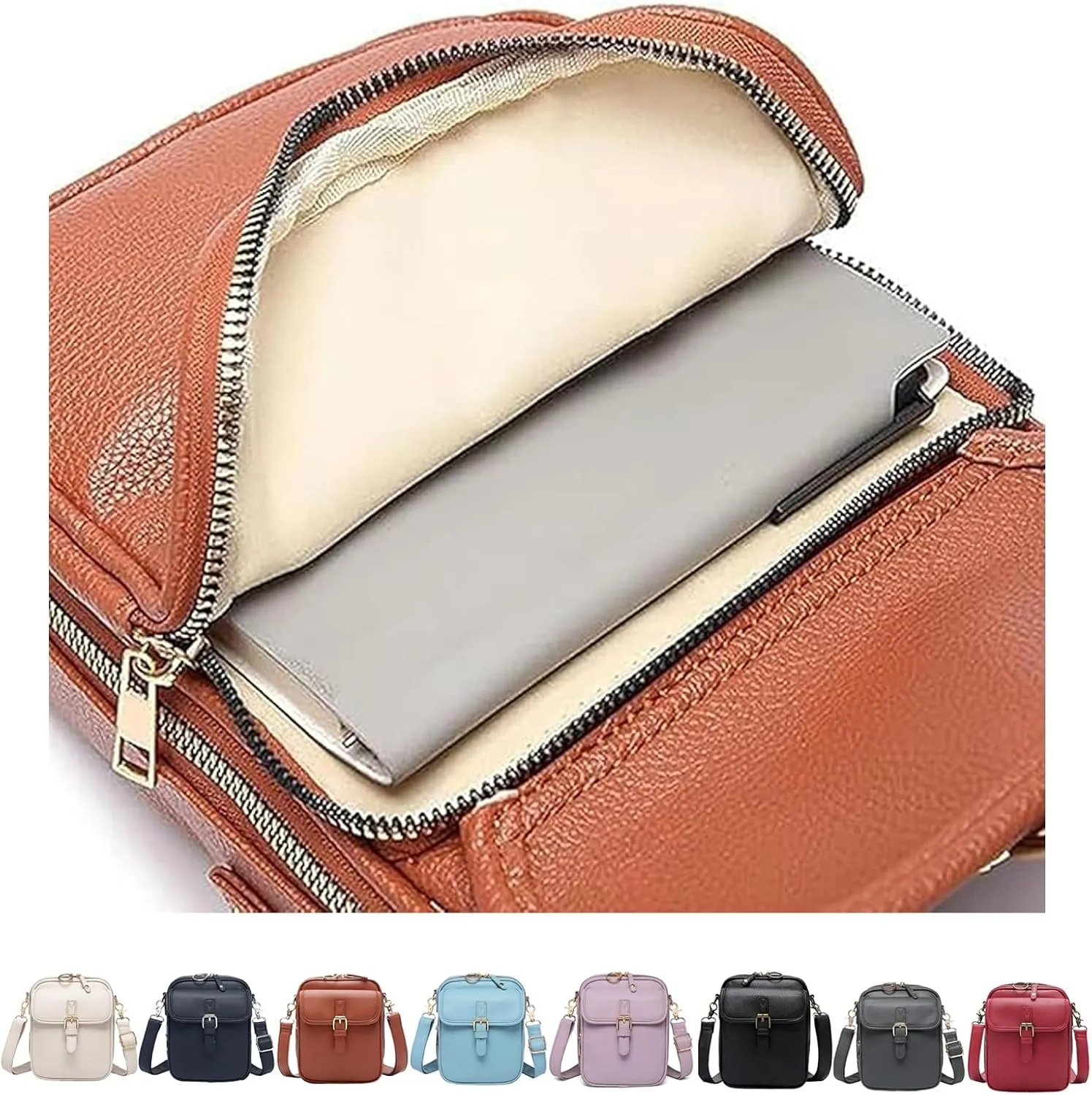 Collaboraten1 Crossbody Leather Bag, Collaborateam Crossbody Bag, Vintage Double Layer Large Capacity Shoulder Bags