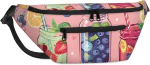 Colorful Juices Sling Bag for Women Men Crossbody Shoulder Backpack Travel Chest Pack Sling Bag for Sport Hiking