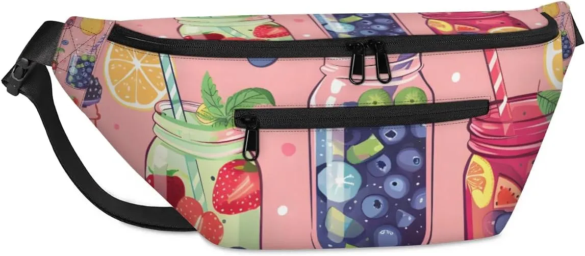Colorful Juices Sling Bag for Women Men Crossbody Shoulder Backpack Travel Chest Pack Sling Bag for Sport Hiking