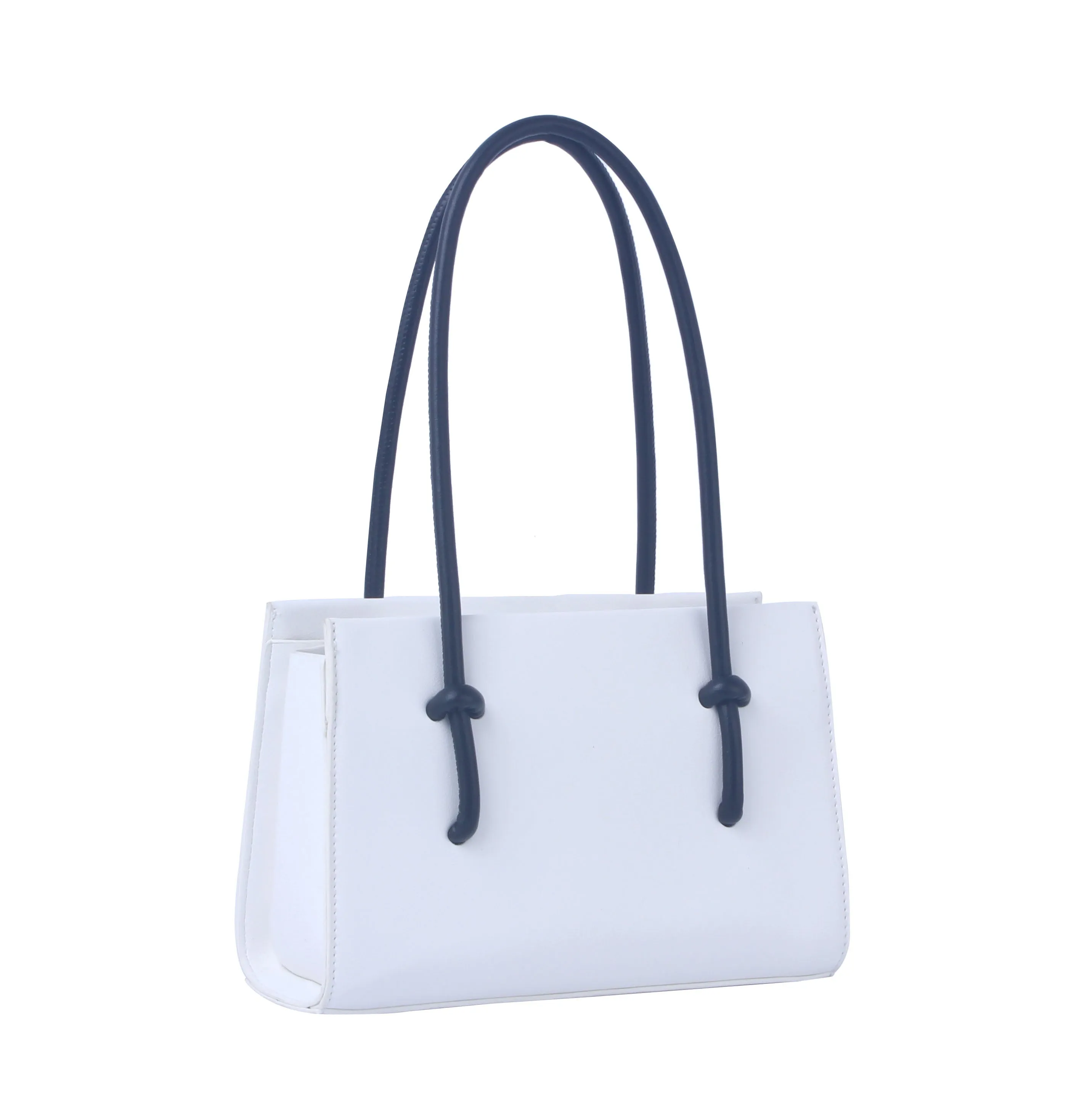 Contrast handle structured mini bag