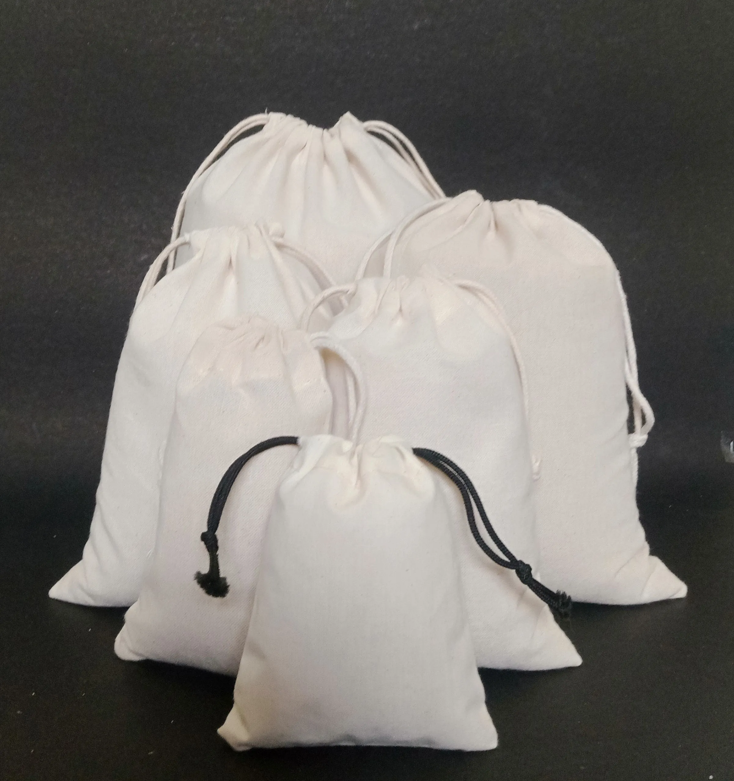 Cotton Gift Bag, Personalised Cotton Drawstring Bag,