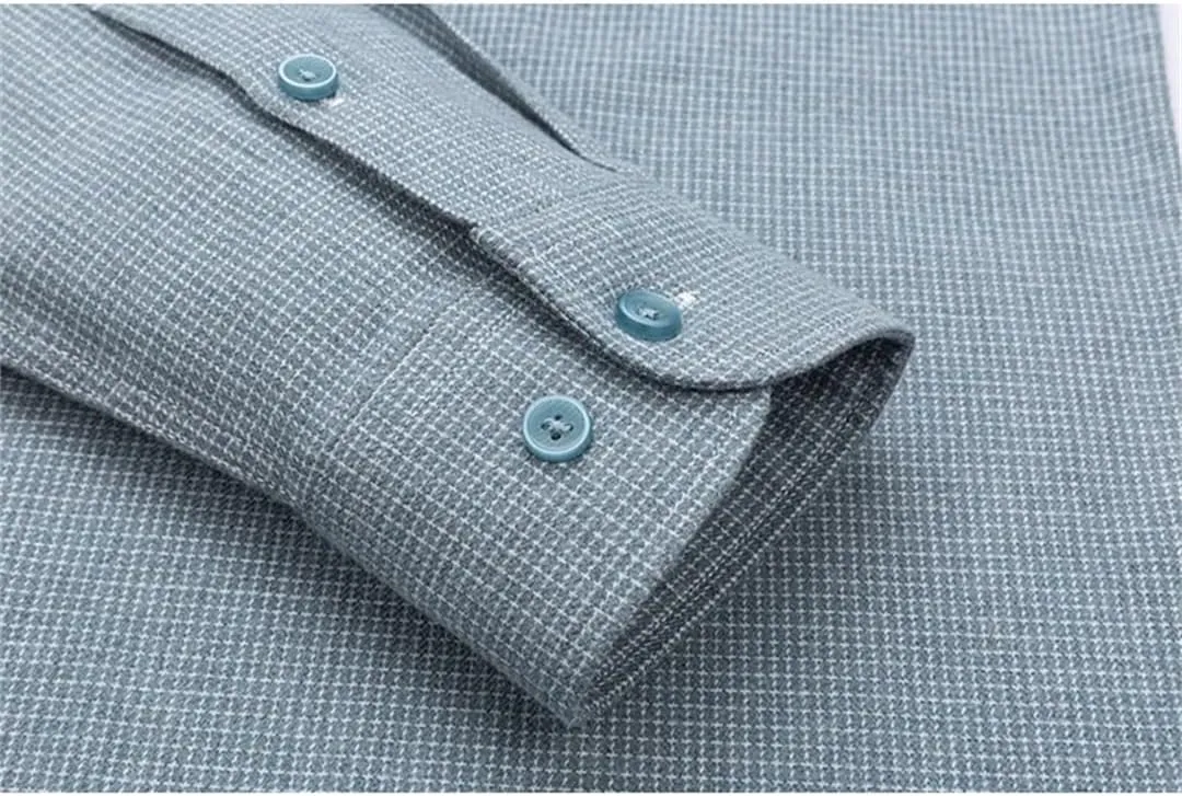Cotton Striped Full Shirts for Men Slim Fit Casual Shirt Long-Sleeve Plaid Casual Shirts Soft Designer