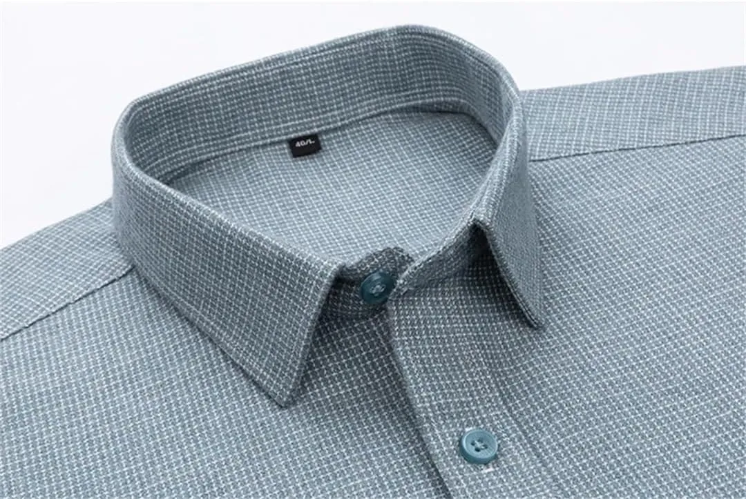Cotton Striped Full Shirts for Men Slim Fit Casual Shirt Long-Sleeve Plaid Casual Shirts Soft Designer