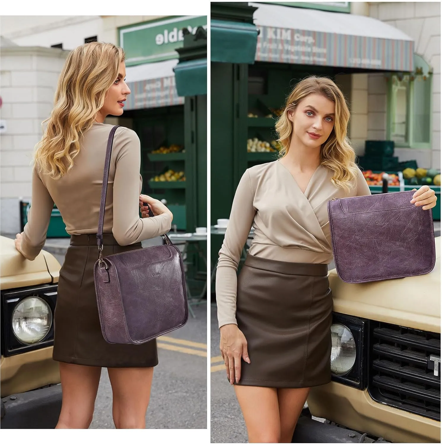 Crossbody Bags For Women Trendy Vegan Leather Travel Bags Shoulder Purses For Women With 2 Adjustable Strap