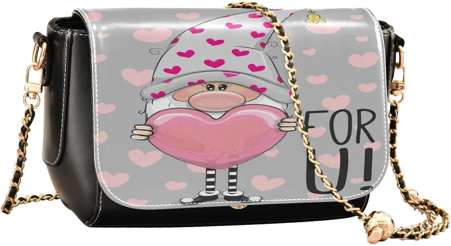 Crossbody Bags for Women Trendy Women's Black Shoulder Bag Small PU Leather Flap Cross Body Bag Handbags
